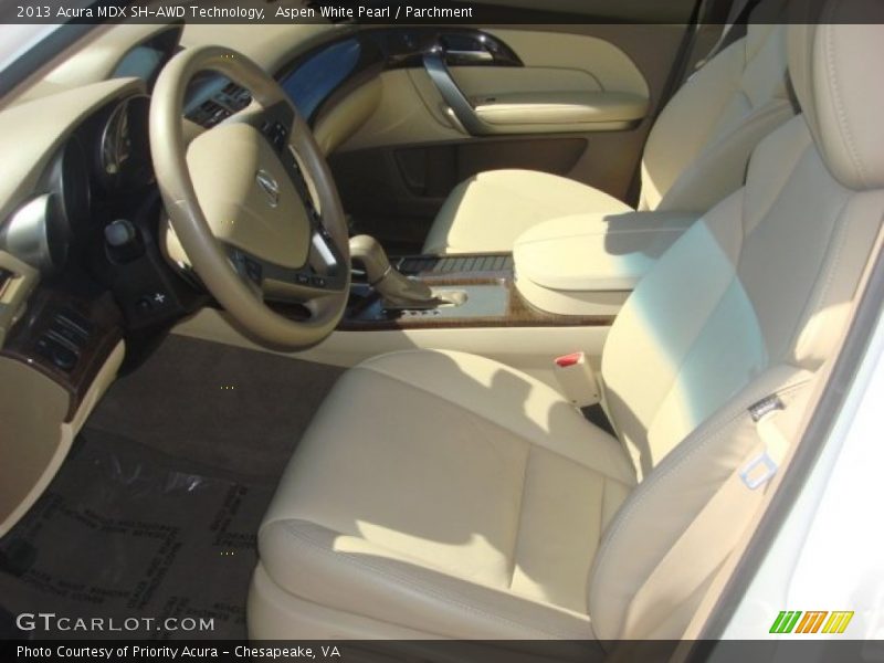 Aspen White Pearl / Parchment 2013 Acura MDX SH-AWD Technology