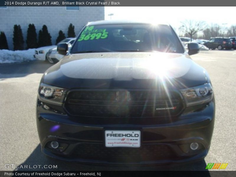 Brilliant Black Crystal Pearl / Black 2014 Dodge Durango R/T AWD