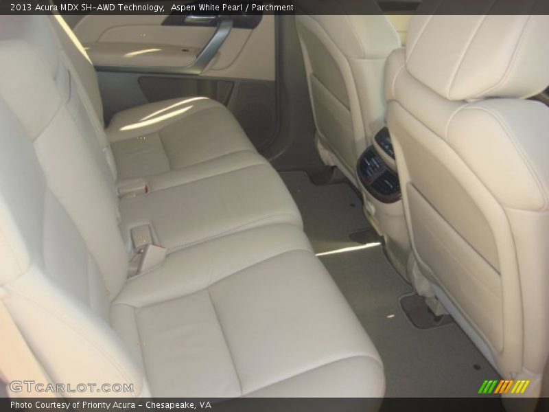 Aspen White Pearl / Parchment 2013 Acura MDX SH-AWD Technology