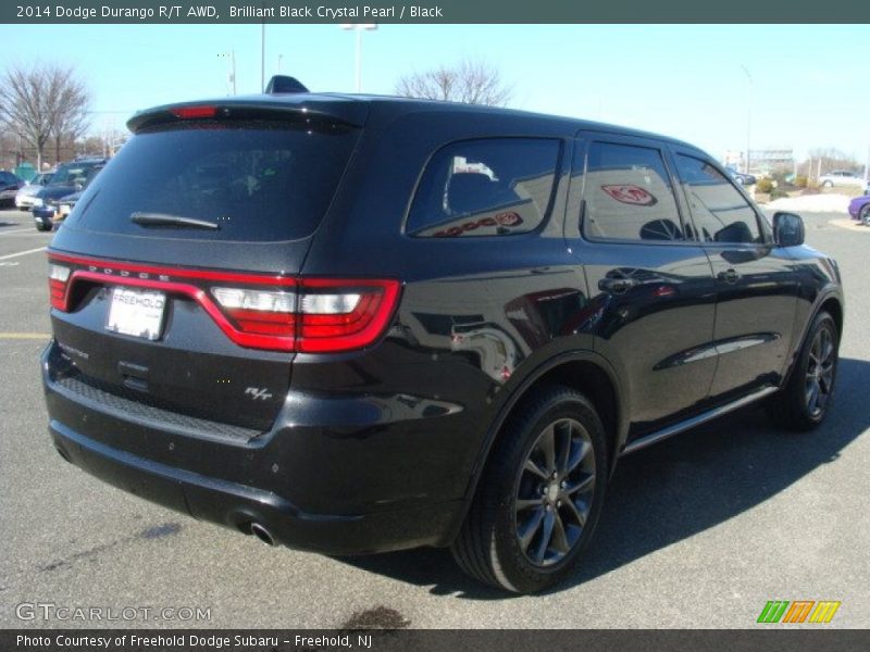 Brilliant Black Crystal Pearl / Black 2014 Dodge Durango R/T AWD