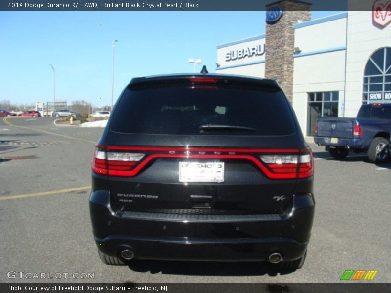 Brilliant Black Crystal Pearl / Black 2014 Dodge Durango R/T AWD