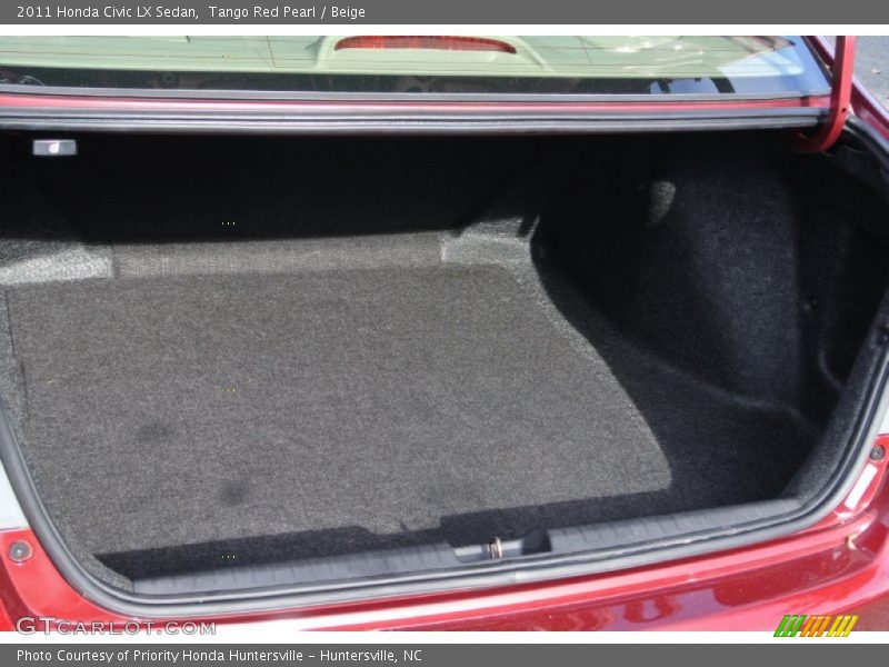 Tango Red Pearl / Beige 2011 Honda Civic LX Sedan