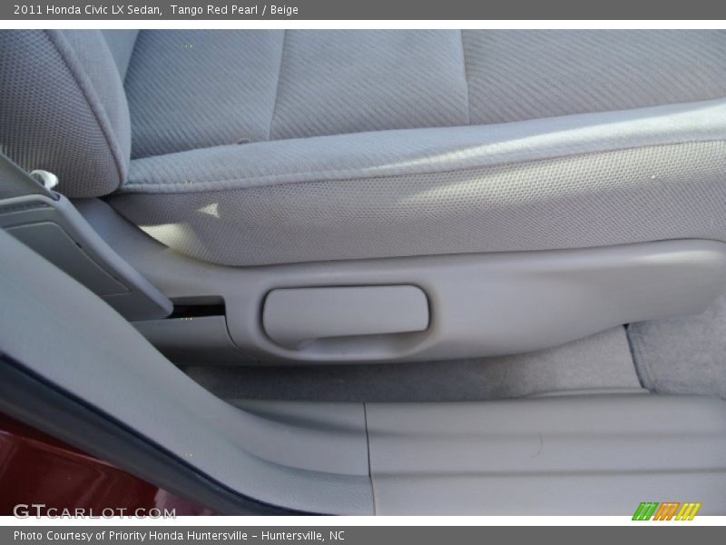 Tango Red Pearl / Beige 2011 Honda Civic LX Sedan
