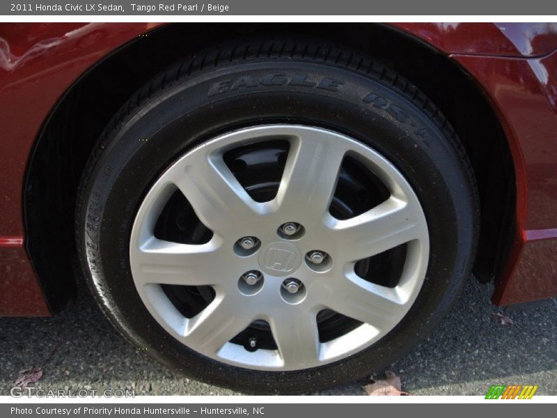 Tango Red Pearl / Beige 2011 Honda Civic LX Sedan