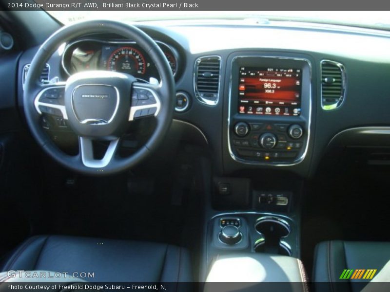 Brilliant Black Crystal Pearl / Black 2014 Dodge Durango R/T AWD