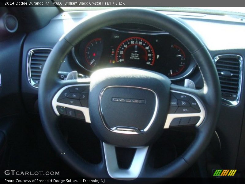 Brilliant Black Crystal Pearl / Black 2014 Dodge Durango R/T AWD