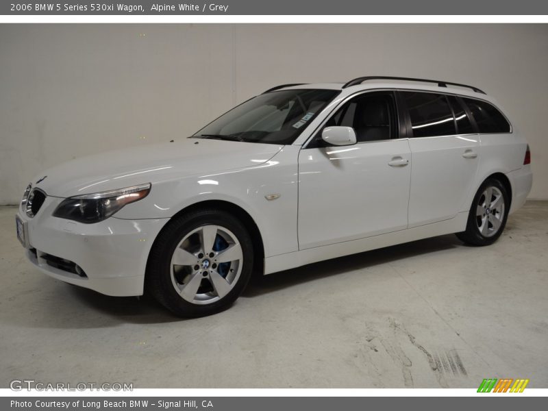 Alpine White / Grey 2006 BMW 5 Series 530xi Wagon