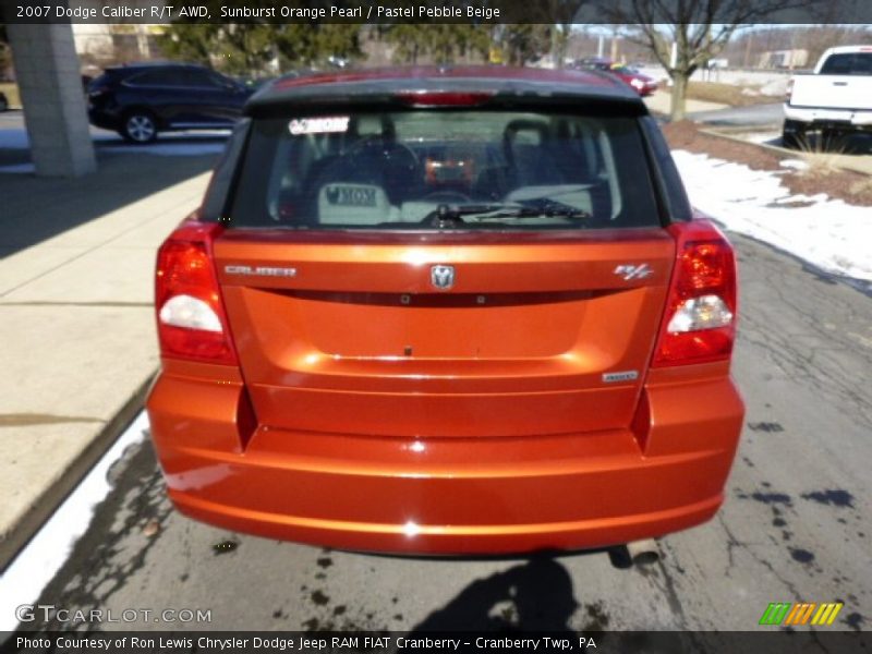 Sunburst Orange Pearl / Pastel Pebble Beige 2007 Dodge Caliber R/T AWD