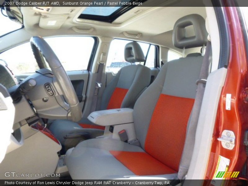Sunburst Orange Pearl / Pastel Pebble Beige 2007 Dodge Caliber R/T AWD