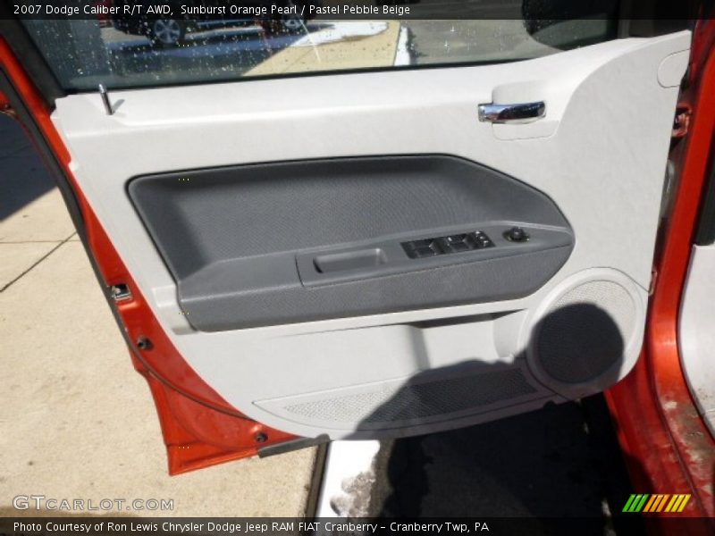 Sunburst Orange Pearl / Pastel Pebble Beige 2007 Dodge Caliber R/T AWD
