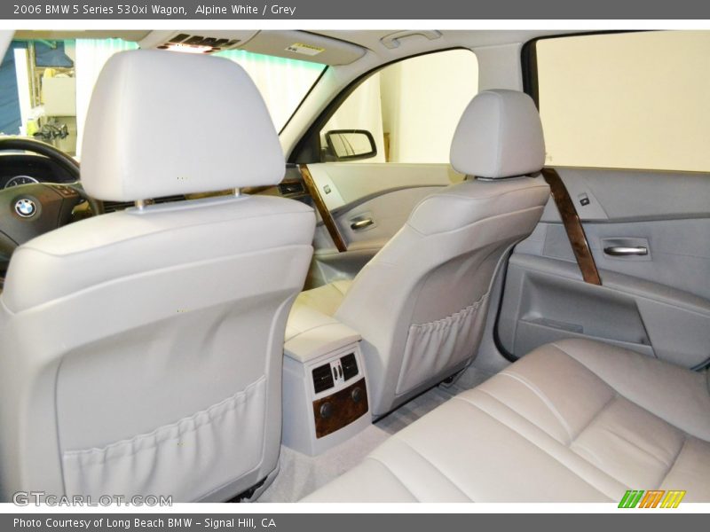 Alpine White / Grey 2006 BMW 5 Series 530xi Wagon