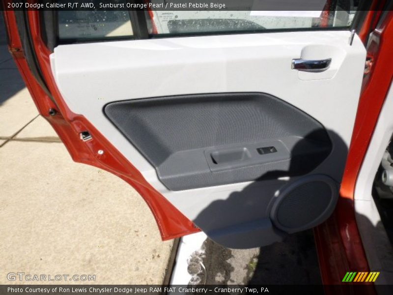 Sunburst Orange Pearl / Pastel Pebble Beige 2007 Dodge Caliber R/T AWD