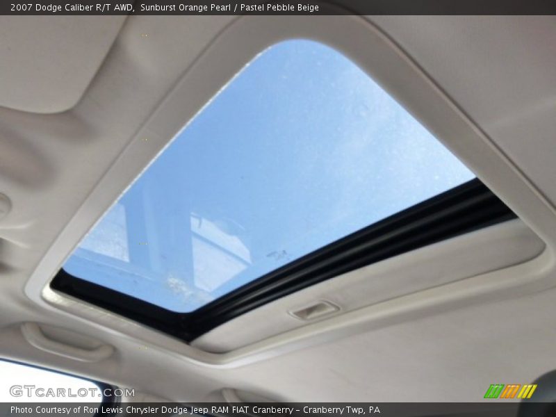 Sunburst Orange Pearl / Pastel Pebble Beige 2007 Dodge Caliber R/T AWD