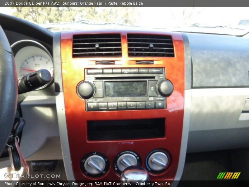 Sunburst Orange Pearl / Pastel Pebble Beige 2007 Dodge Caliber R/T AWD