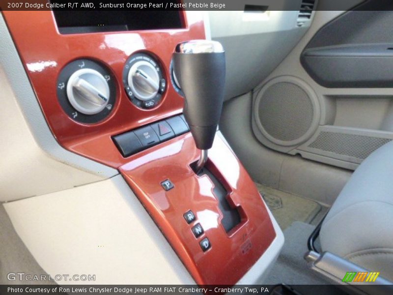 Sunburst Orange Pearl / Pastel Pebble Beige 2007 Dodge Caliber R/T AWD