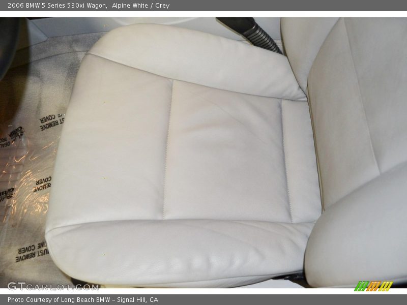 Alpine White / Grey 2006 BMW 5 Series 530xi Wagon