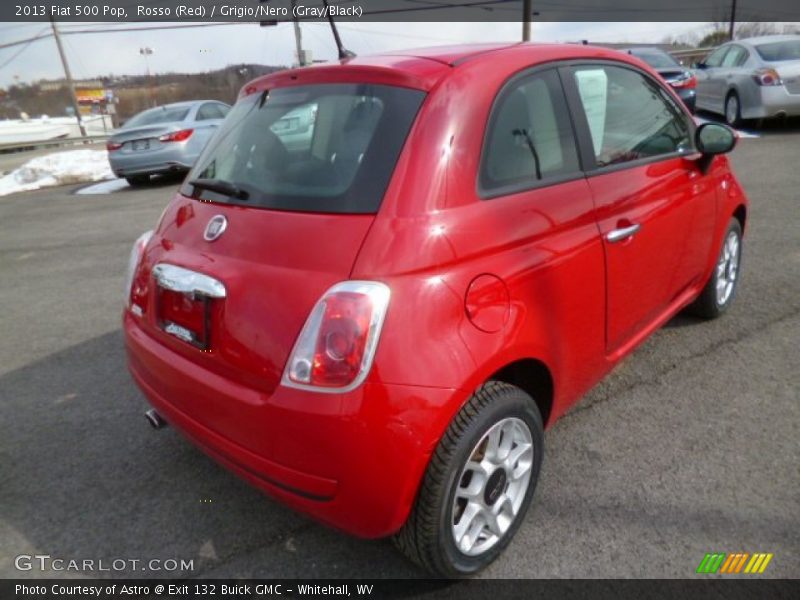 Rosso (Red) / Grigio/Nero (Gray/Black) 2013 Fiat 500 Pop