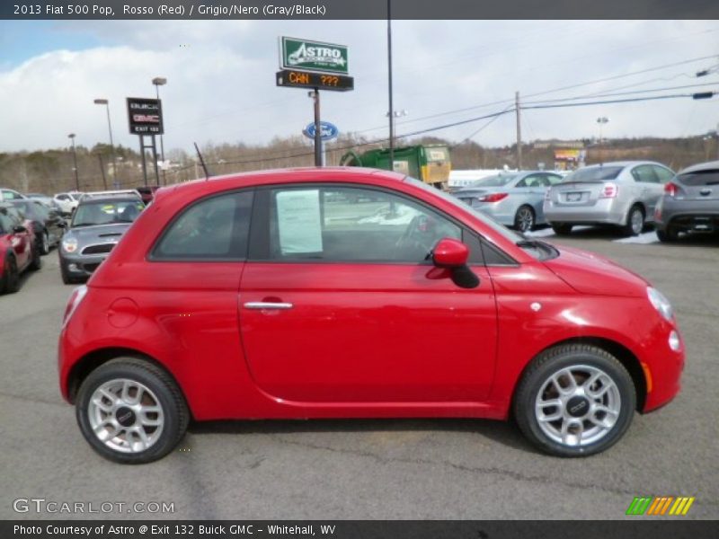 Rosso (Red) / Grigio/Nero (Gray/Black) 2013 Fiat 500 Pop