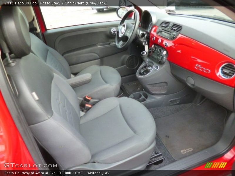 Rosso (Red) / Grigio/Nero (Gray/Black) 2013 Fiat 500 Pop