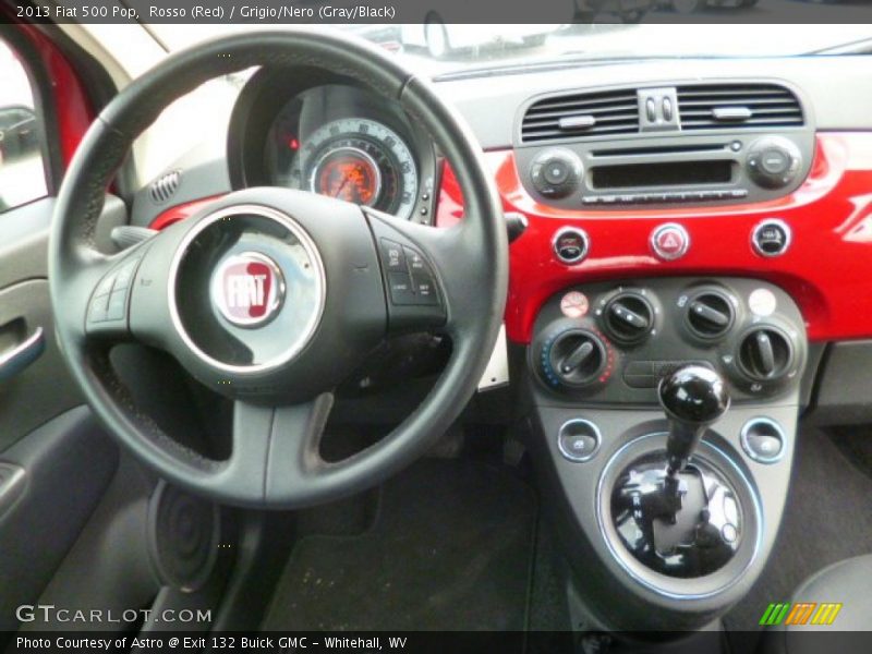 Rosso (Red) / Grigio/Nero (Gray/Black) 2013 Fiat 500 Pop