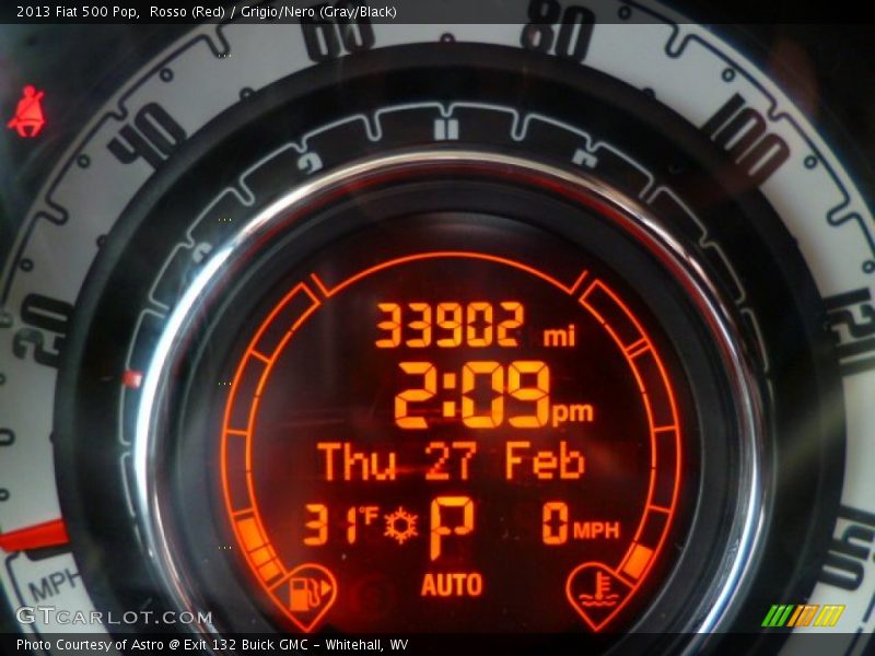 Rosso (Red) / Grigio/Nero (Gray/Black) 2013 Fiat 500 Pop