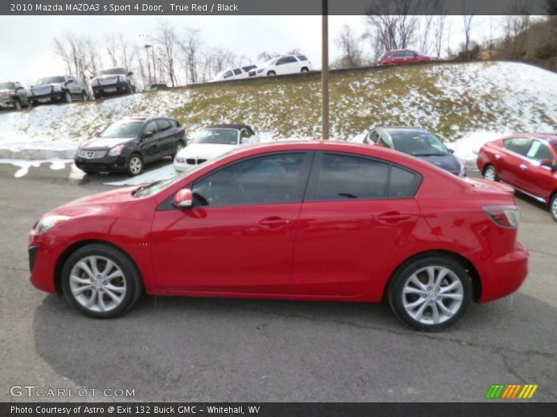 True Red / Black 2010 Mazda MAZDA3 s Sport 4 Door