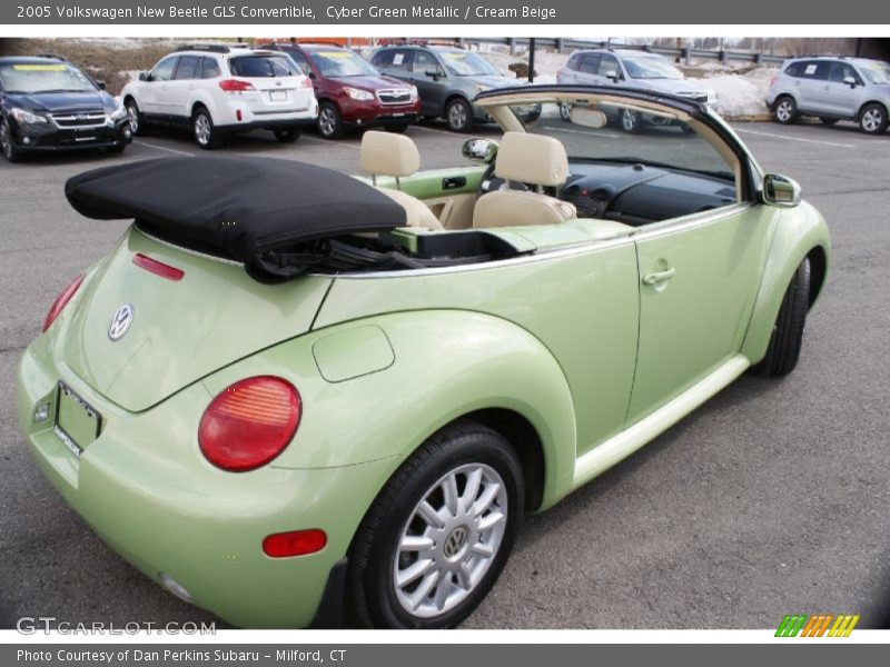 Cyber Green Metallic / Cream Beige 2005 Volkswagen New Beetle GLS Convertible