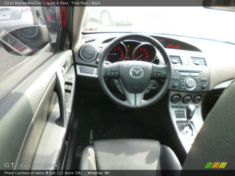 True Red / Black 2010 Mazda MAZDA3 s Sport 4 Door