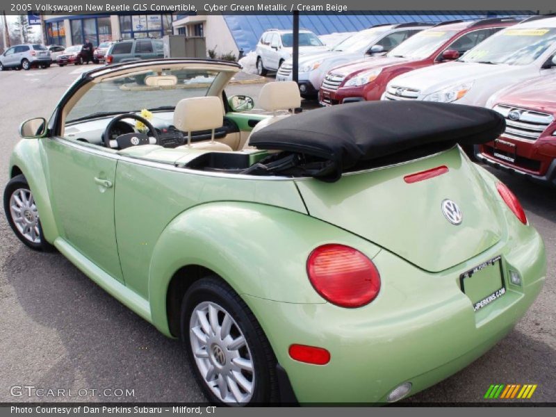 Cyber Green Metallic / Cream Beige 2005 Volkswagen New Beetle GLS Convertible