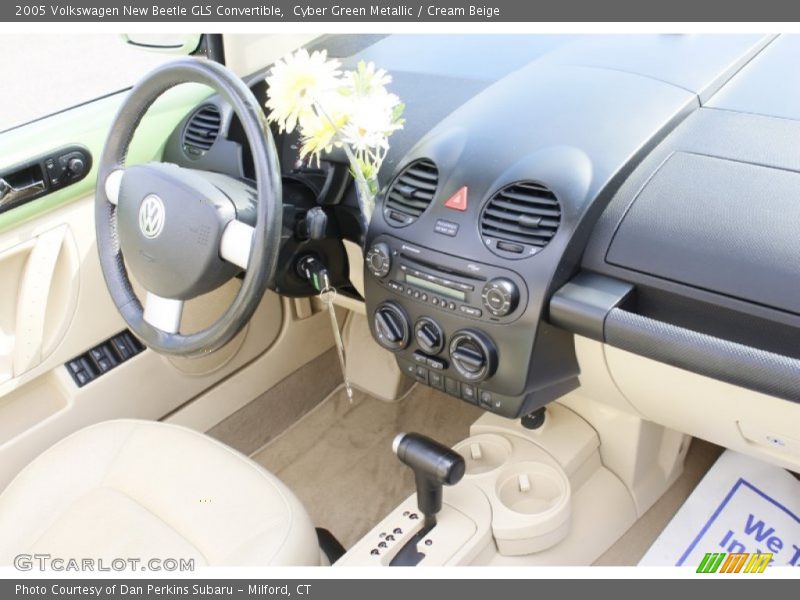 Cyber Green Metallic / Cream Beige 2005 Volkswagen New Beetle GLS Convertible