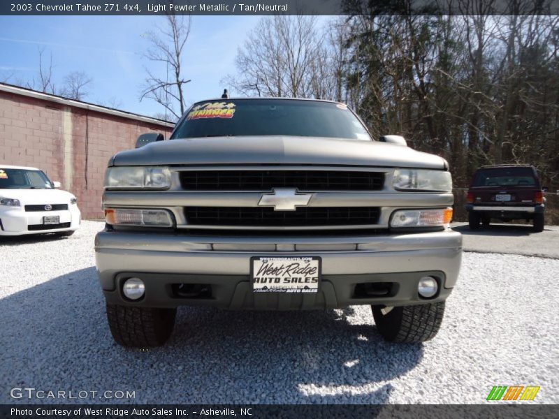 Light Pewter Metallic / Tan/Neutral 2003 Chevrolet Tahoe Z71 4x4