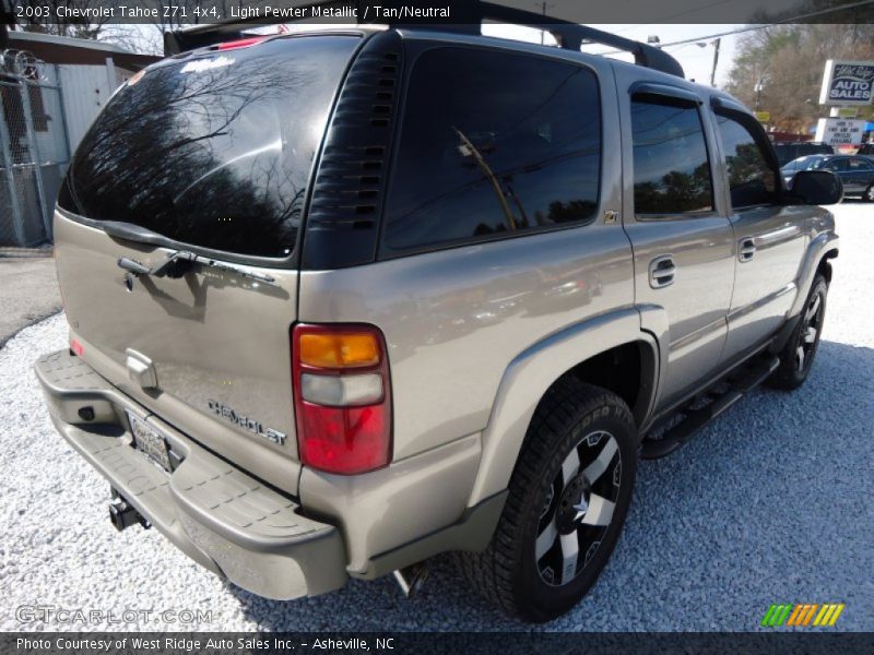 Light Pewter Metallic / Tan/Neutral 2003 Chevrolet Tahoe Z71 4x4