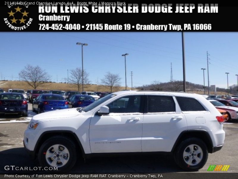 Bright White / Morocco Black 2014 Jeep Grand Cherokee Laredo 4x4