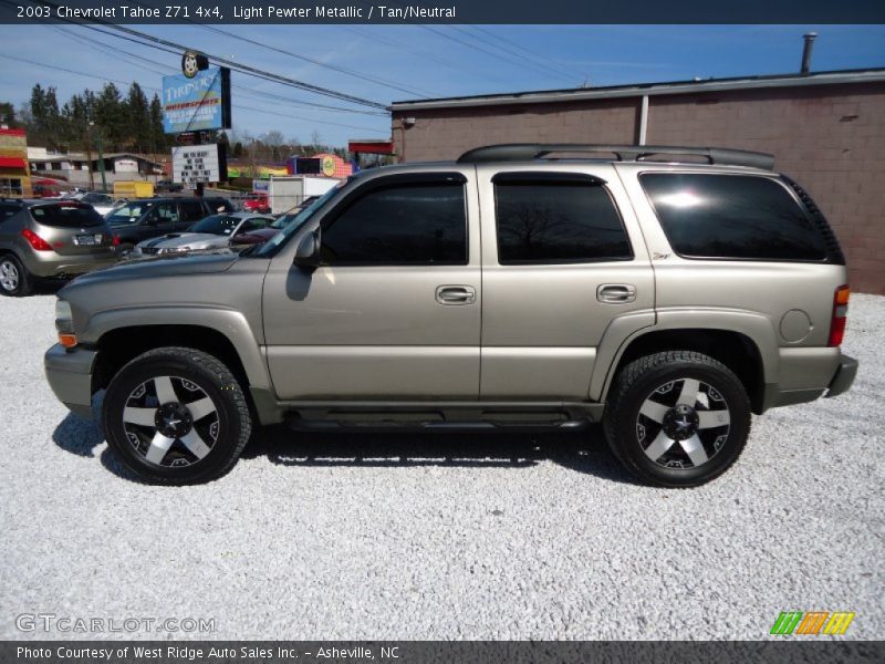 Light Pewter Metallic / Tan/Neutral 2003 Chevrolet Tahoe Z71 4x4