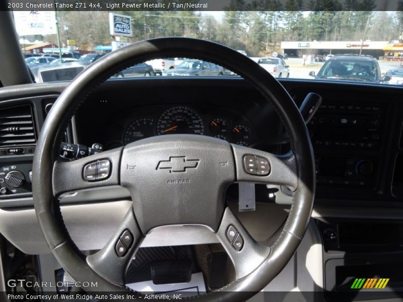 Light Pewter Metallic / Tan/Neutral 2003 Chevrolet Tahoe Z71 4x4