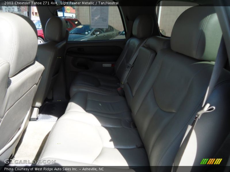 Light Pewter Metallic / Tan/Neutral 2003 Chevrolet Tahoe Z71 4x4