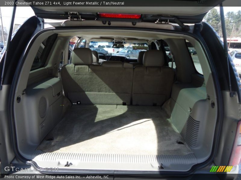Light Pewter Metallic / Tan/Neutral 2003 Chevrolet Tahoe Z71 4x4