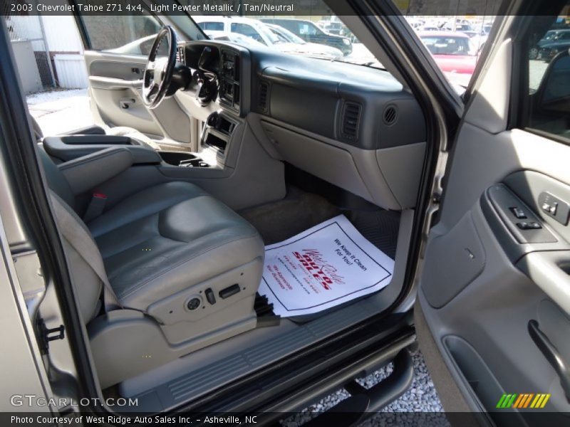 Light Pewter Metallic / Tan/Neutral 2003 Chevrolet Tahoe Z71 4x4