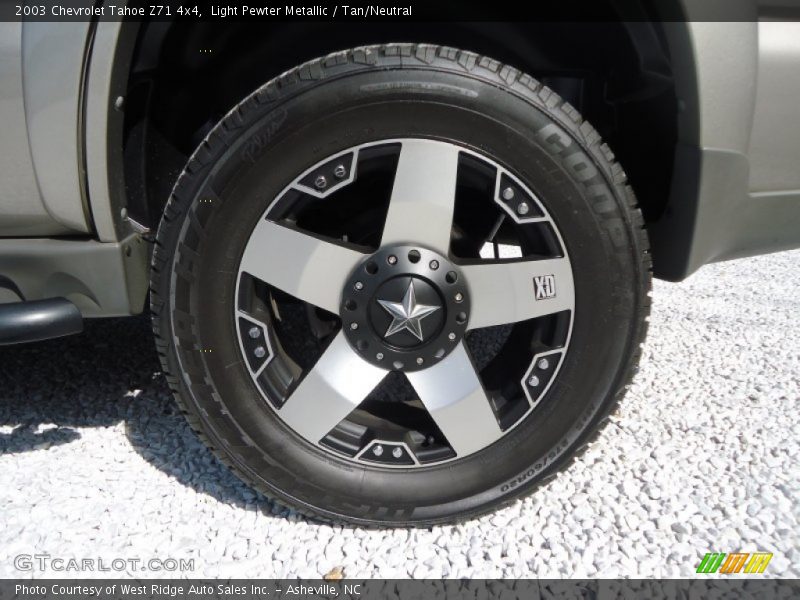 Light Pewter Metallic / Tan/Neutral 2003 Chevrolet Tahoe Z71 4x4