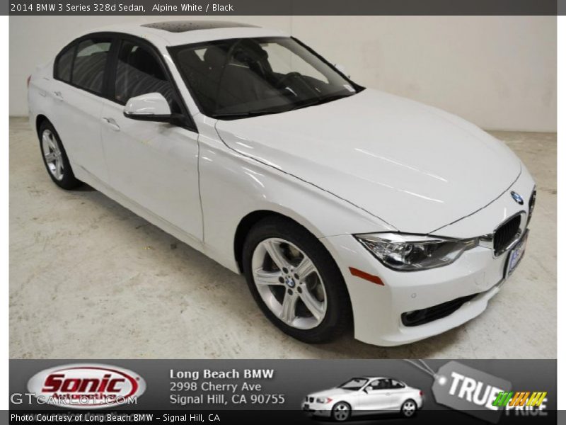Alpine White / Black 2014 BMW 3 Series 328d Sedan