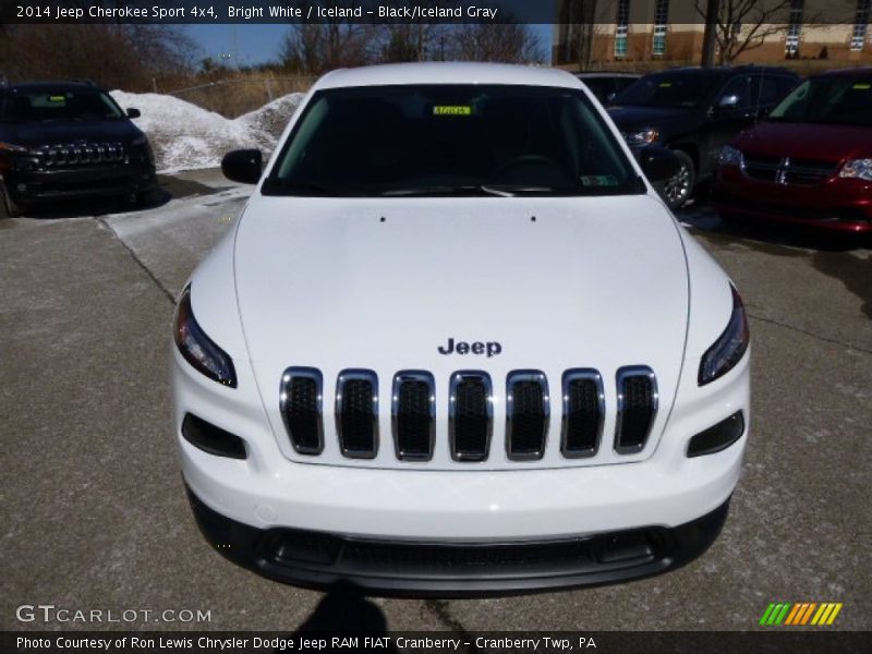 Bright White / Iceland - Black/Iceland Gray 2014 Jeep Cherokee Sport 4x4