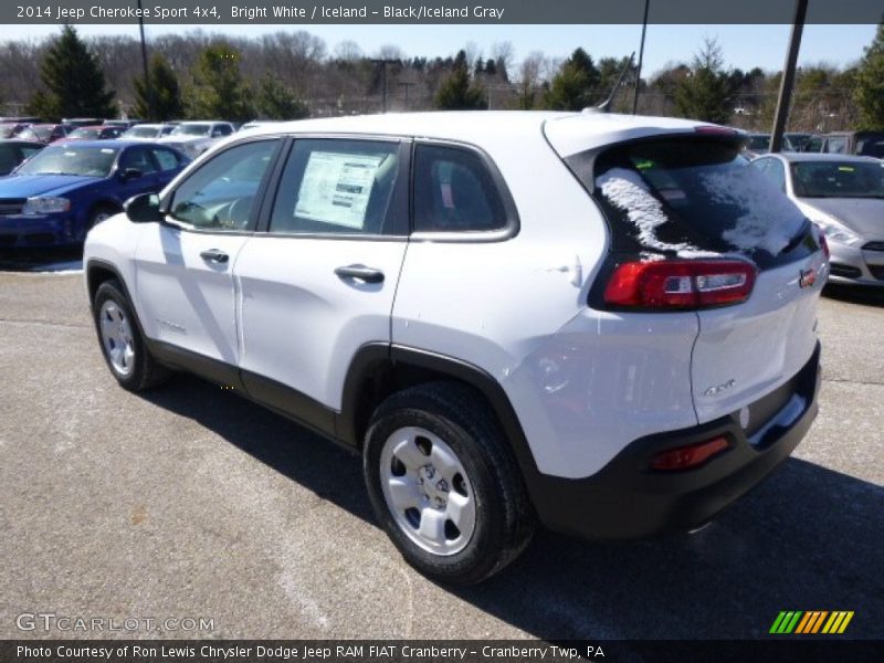 Bright White / Iceland - Black/Iceland Gray 2014 Jeep Cherokee Sport 4x4