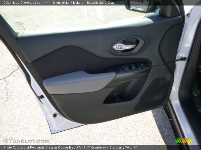 Bright White / Iceland - Black/Iceland Gray 2014 Jeep Cherokee Sport 4x4