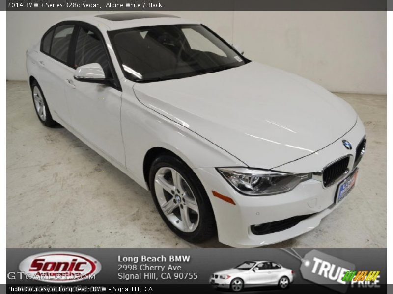 Alpine White / Black 2014 BMW 3 Series 328d Sedan