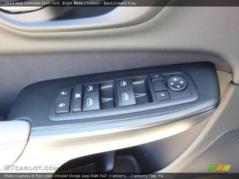 Bright White / Iceland - Black/Iceland Gray 2014 Jeep Cherokee Sport 4x4