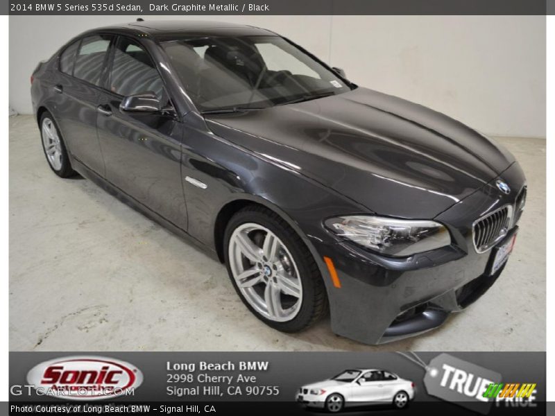 Dark Graphite Metallic / Black 2014 BMW 5 Series 535d Sedan