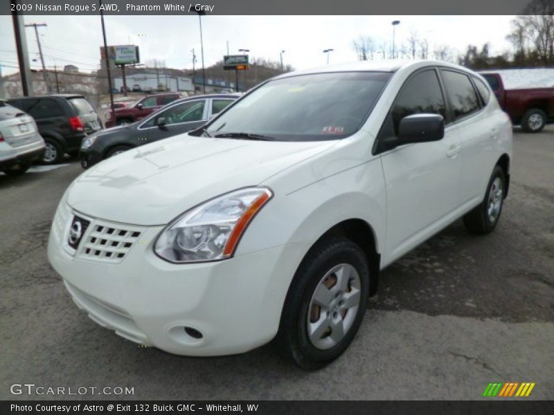 Phantom White / Gray 2009 Nissan Rogue S AWD