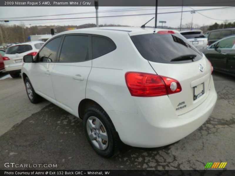 Phantom White / Gray 2009 Nissan Rogue S AWD