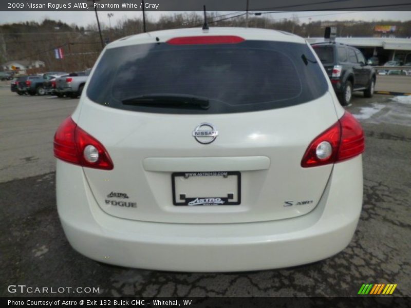 Phantom White / Gray 2009 Nissan Rogue S AWD