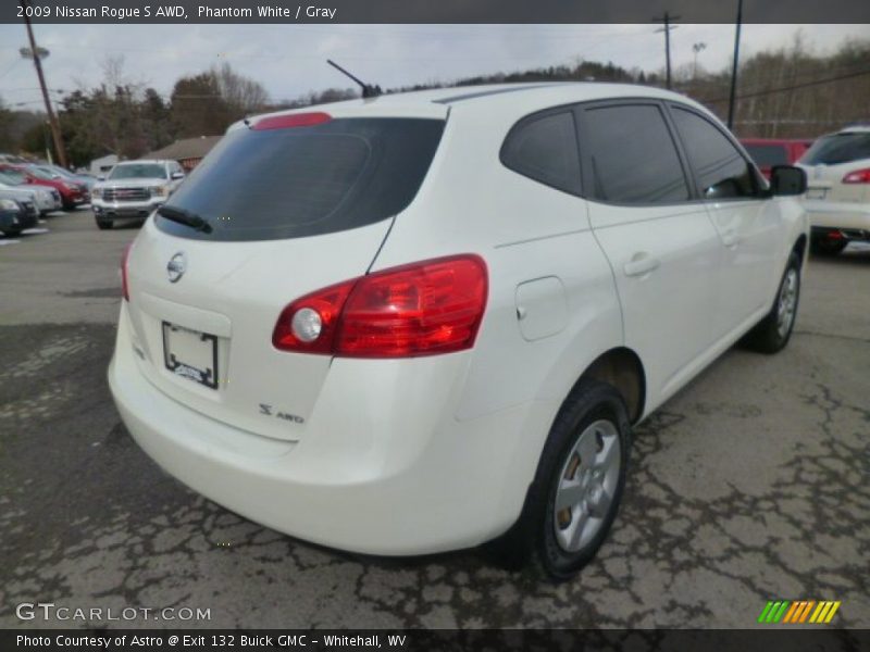 Phantom White / Gray 2009 Nissan Rogue S AWD